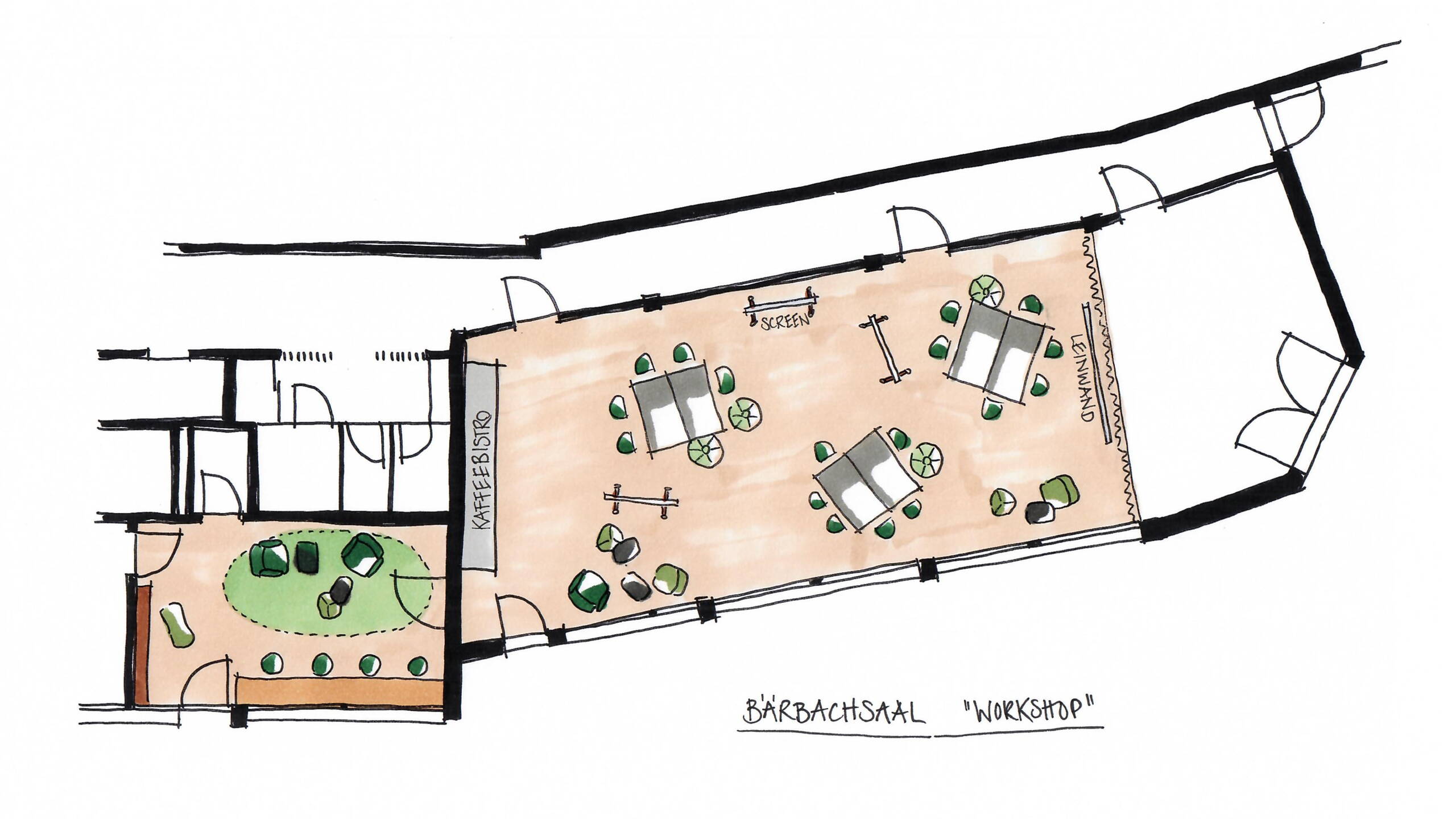 Bärbachsaal Raumplan Bärbachsaal Raumplan
